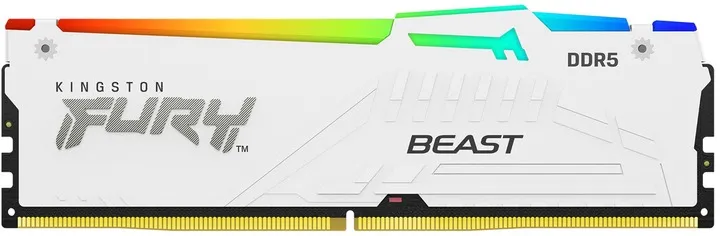 Модуль пам`ятi DDR5 2х16GB/6000 Kingston Fury Beast RGB White (KF560C36BWE2AK2-32) - мініатюра 2