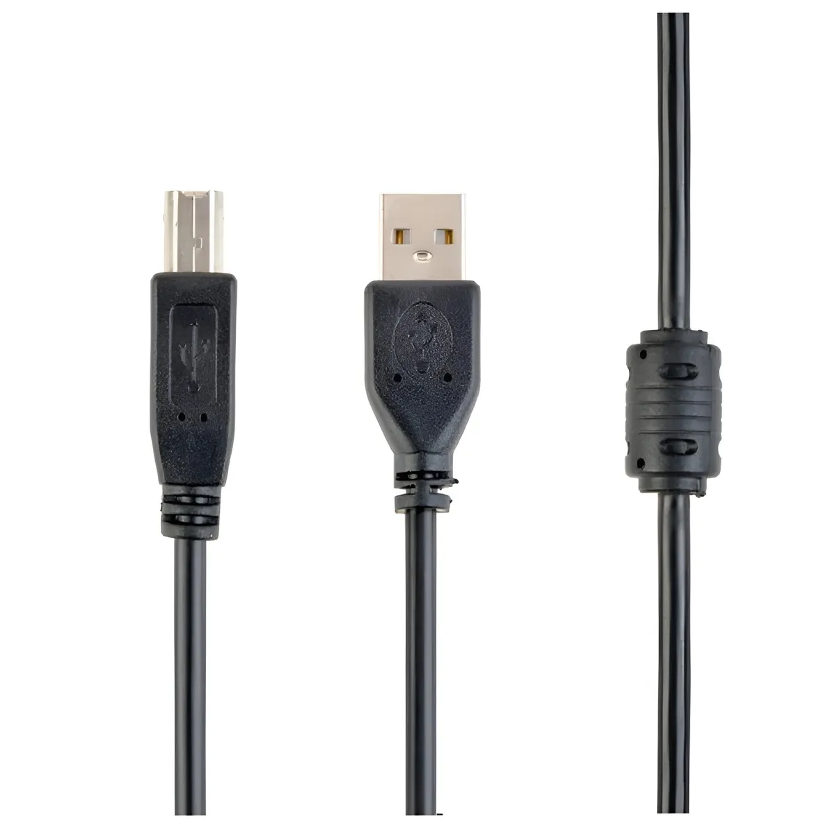 Кабель Cablexpert USB - USB Type-B V 2.0 (M/M), 3.0 м, Феритовий фільтр, чорний (CCF-USB2-AMBM-10) - мініатюра 4