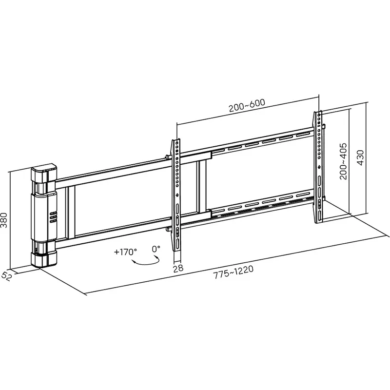 Кронштейн HiSmart HS083984 (VESA600х400) - мініатюра 6