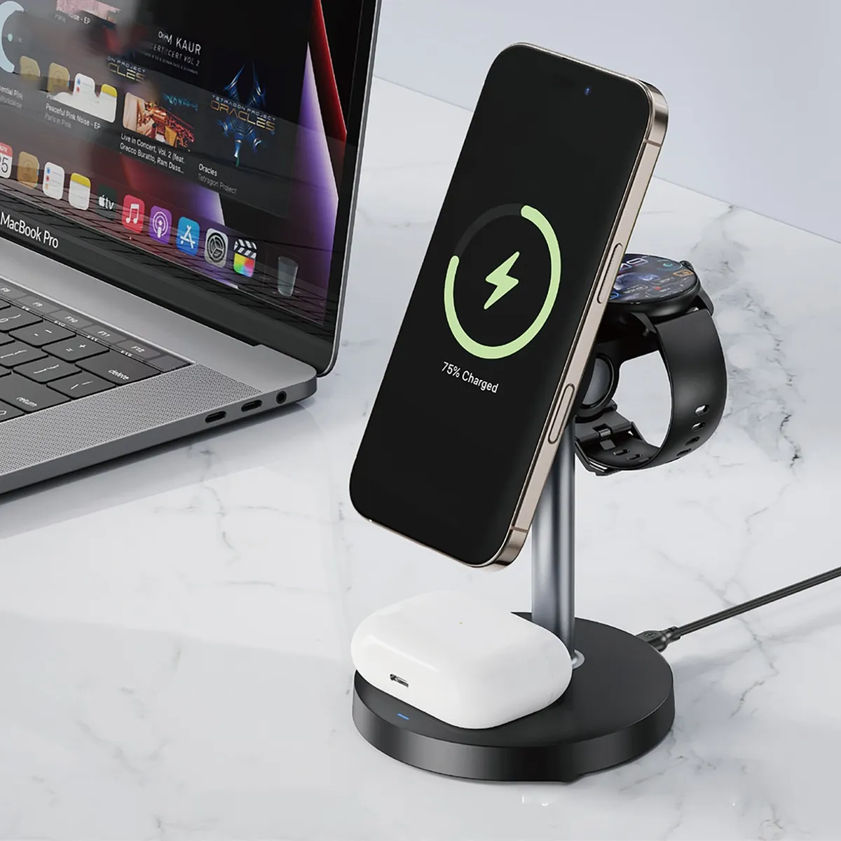 Бездротовий зарядний пристрій XO CX038 15W Black - мініатюра 4