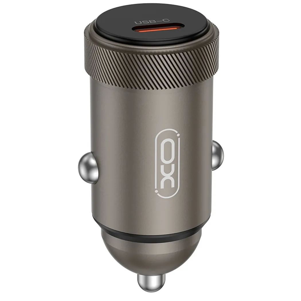 Автомобільний зарядний пристрій XO CC70 (USB-C, 3A) 30W Black - зображення 1