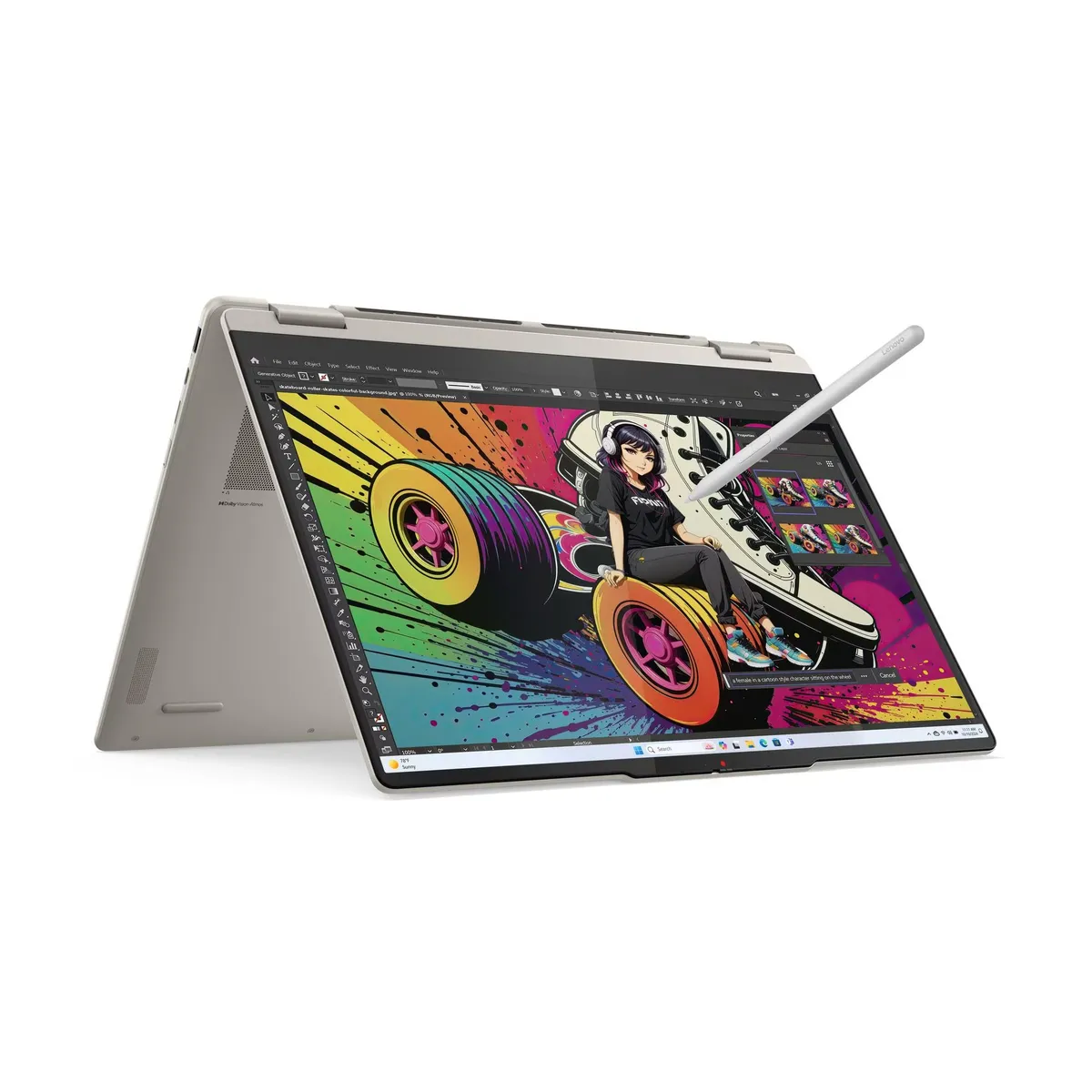 Ноутбук Lenovo Yoga 7 2-in-1 16AKP10 (83JU001LRA) Seashell - мініатюра 2