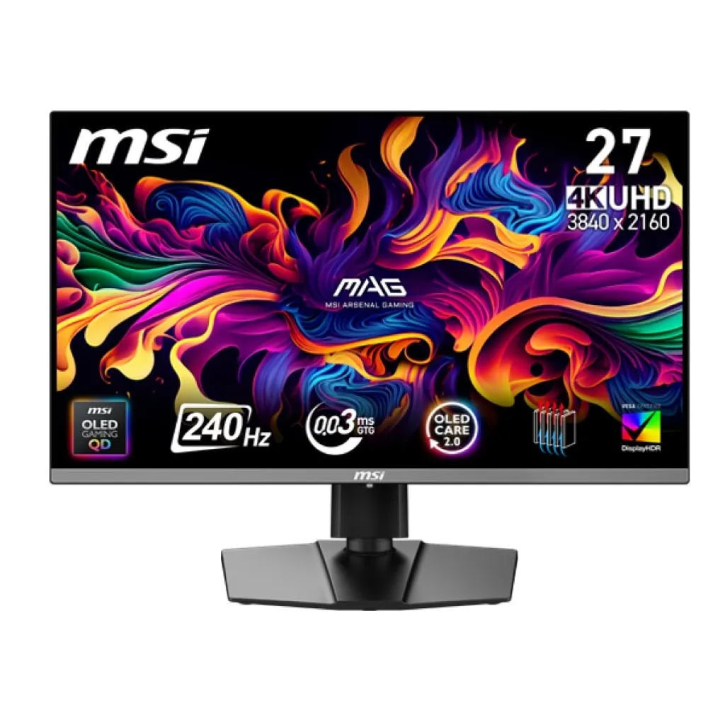 Монітор MSI 27" MAG 272UP QD-OLED X24 Black 240Hz - зображення 1