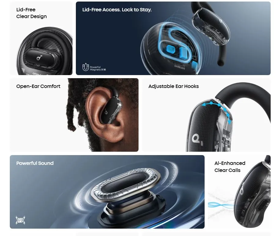 Bluetooth-гарнітура Anker SoundCore V40i Black (A3878G11) - мініатюра 13