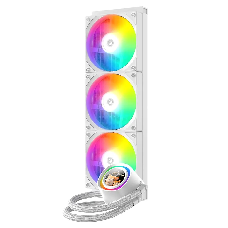 Система водяного охолодження ID-Cooling FX360 LCD White - мініатюра 7