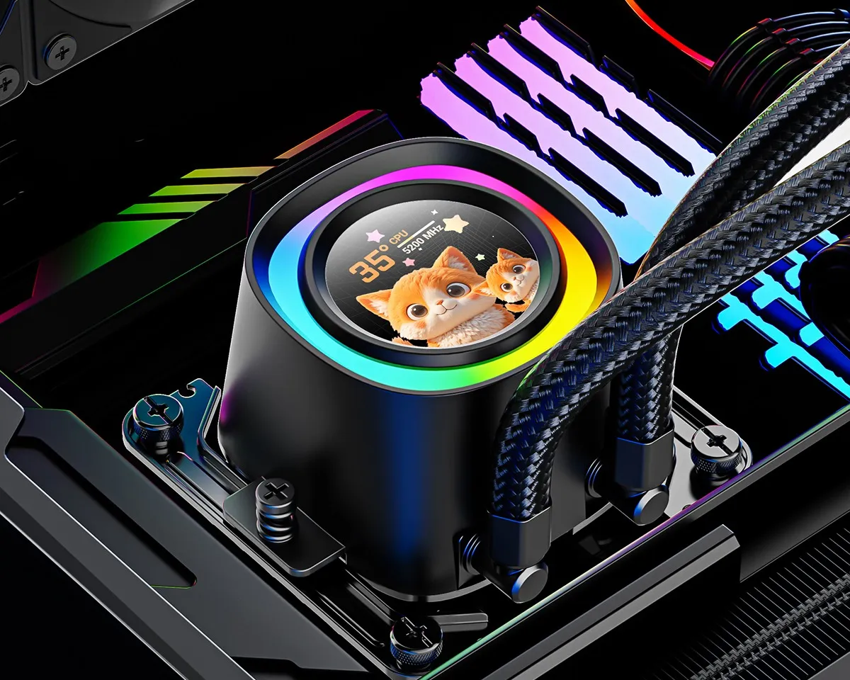 Система водяного охолодження ID-Cooling FX240 LCD - мініатюра 9
