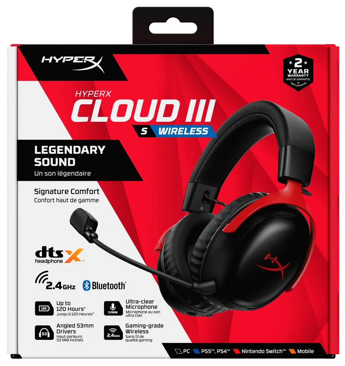 Гарнiтура HyperX Cloud III S Black/Red (A59Z0AA) - мініатюра 8