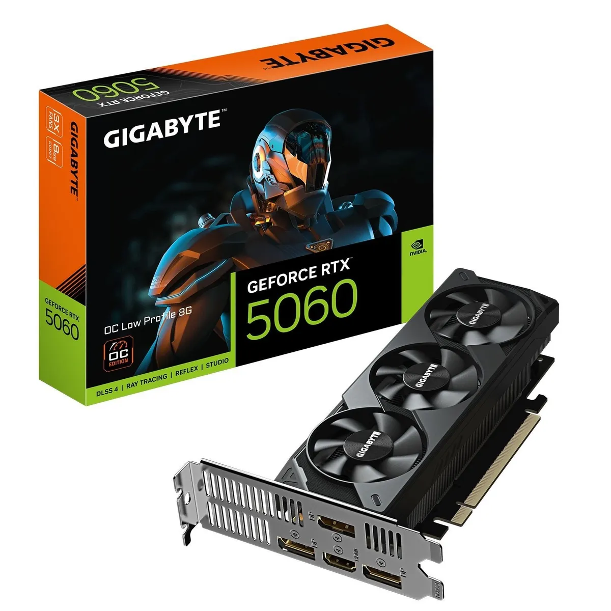 Відеокарта GF RTX 5060 8GB GDDR7 Low Profile OC Gigabyte (GV-N5060OC-8GL) - зображення 1