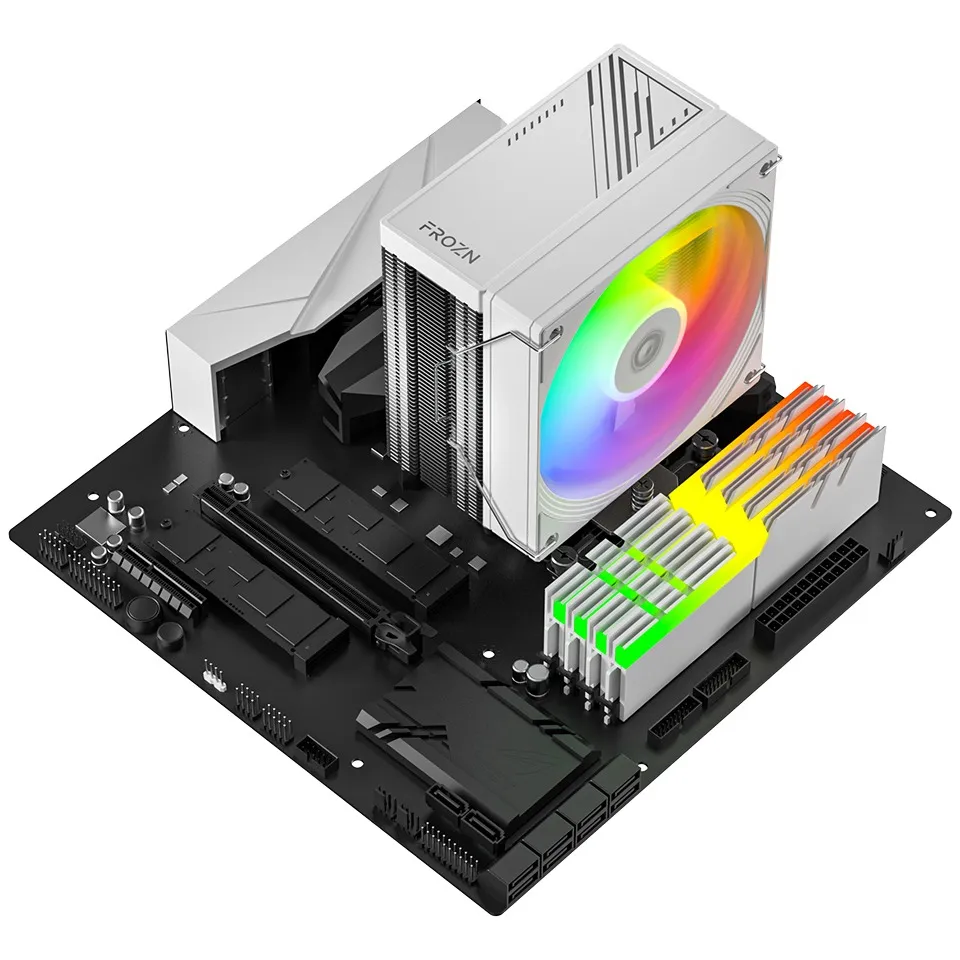Кулер процесорний ID-Cooling Frozn A410 SE ARGB White - мініатюра 11
