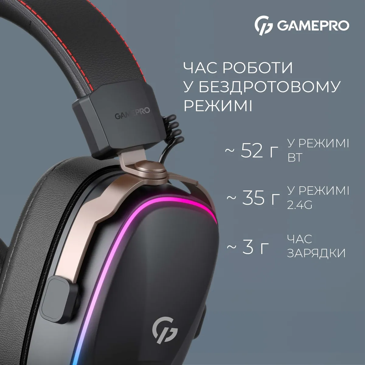 Гарнітура GamePro Asgard Valkyria Black (HSW249B) - мініатюра 5