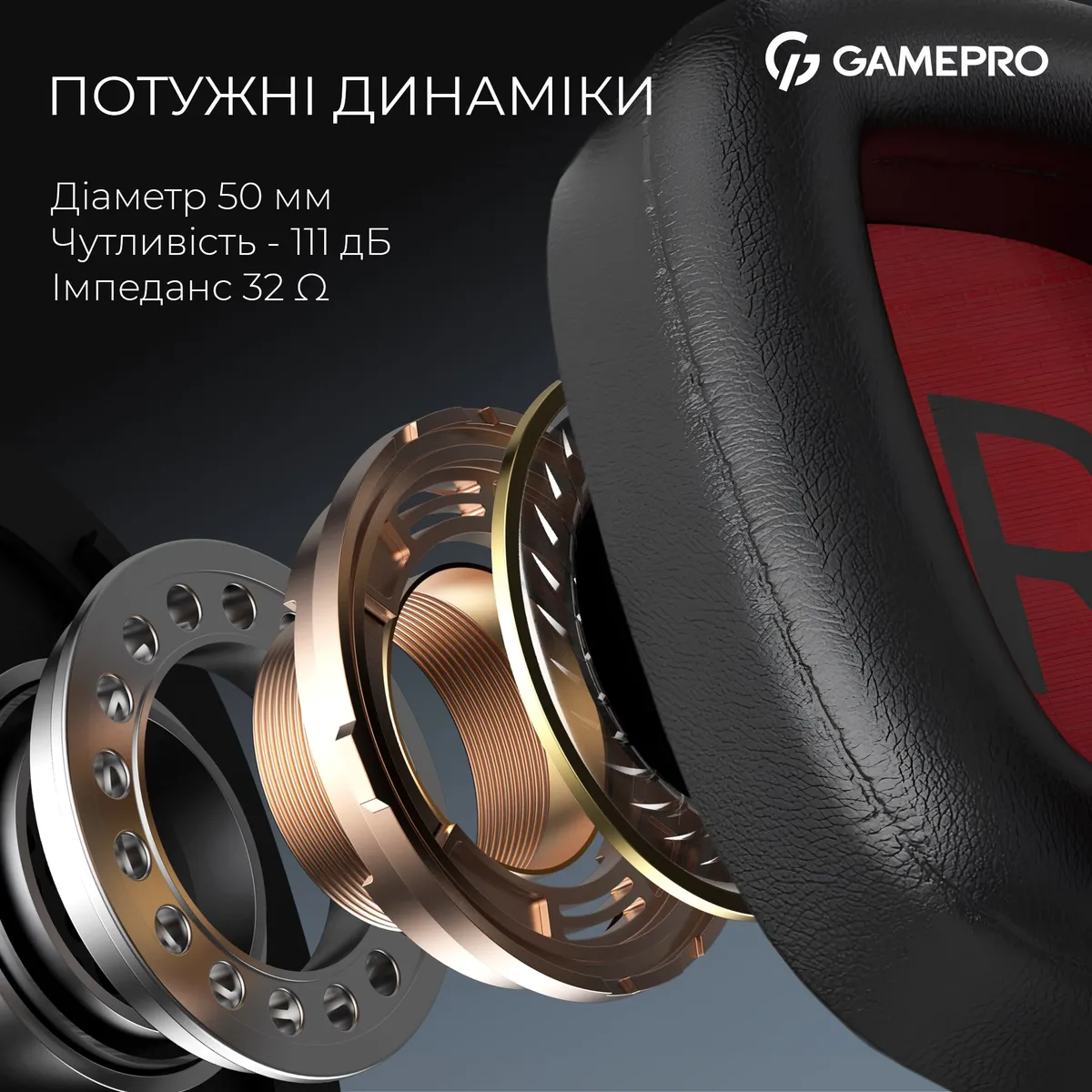 Гарнітура GamePro Asgard Valkyria Black (HSW249B) - мініатюра 8
