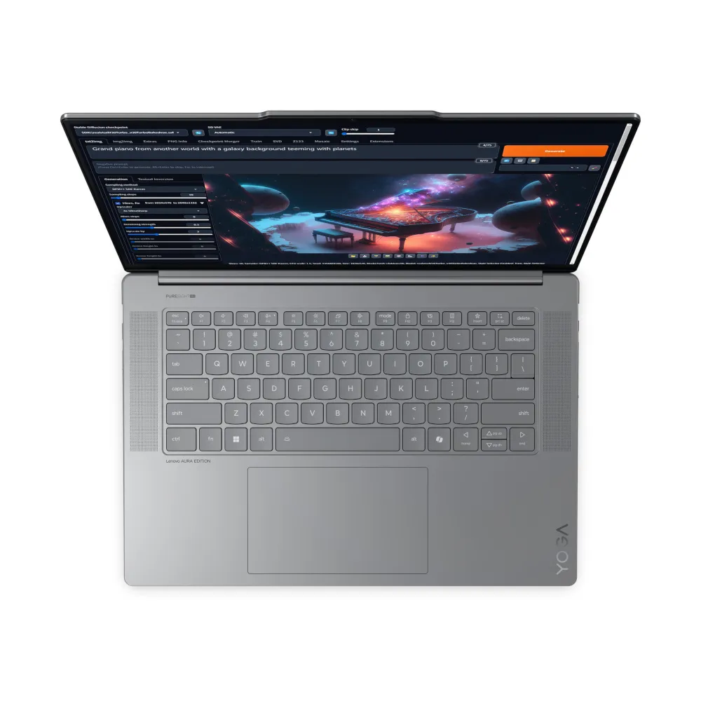 Ноутбук Lenovo Yoga Slim 7 15ILL9 (83HM005HRA) Luna Grey - мініатюра 2