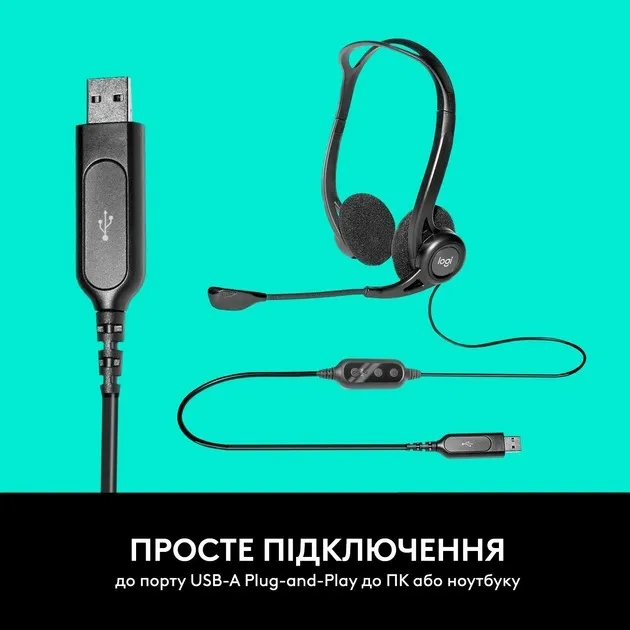 Гарнітура Logitech PC 960 USB (981-000100) - мініатюра 8