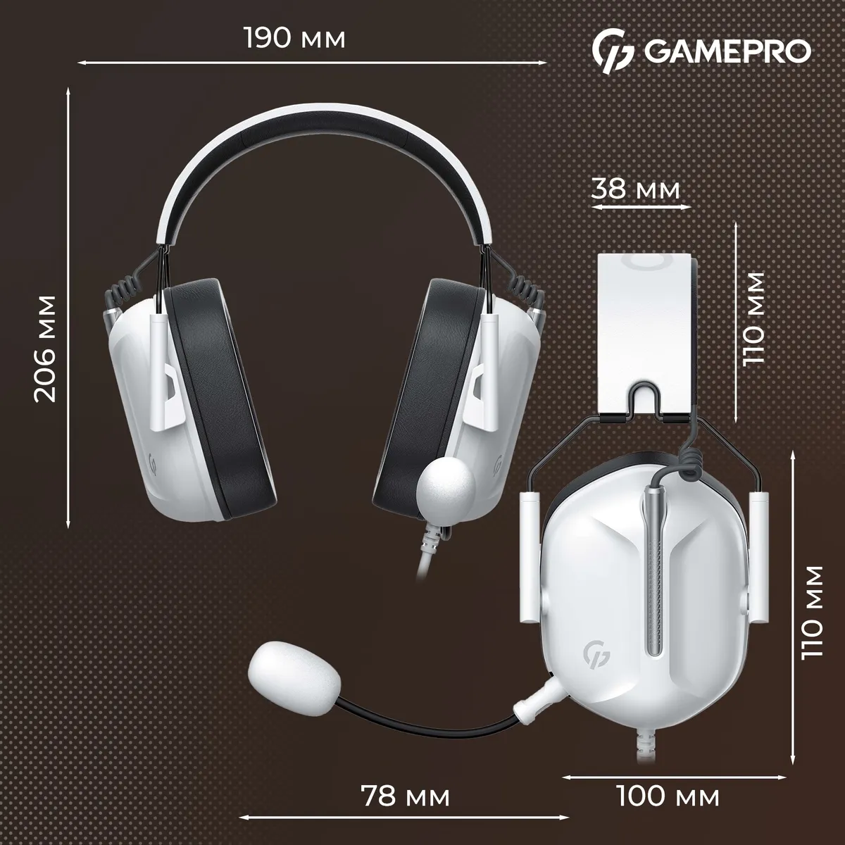 Гарнітура GamePro Genesis Hunter White (HS1350W) - мініатюра 12