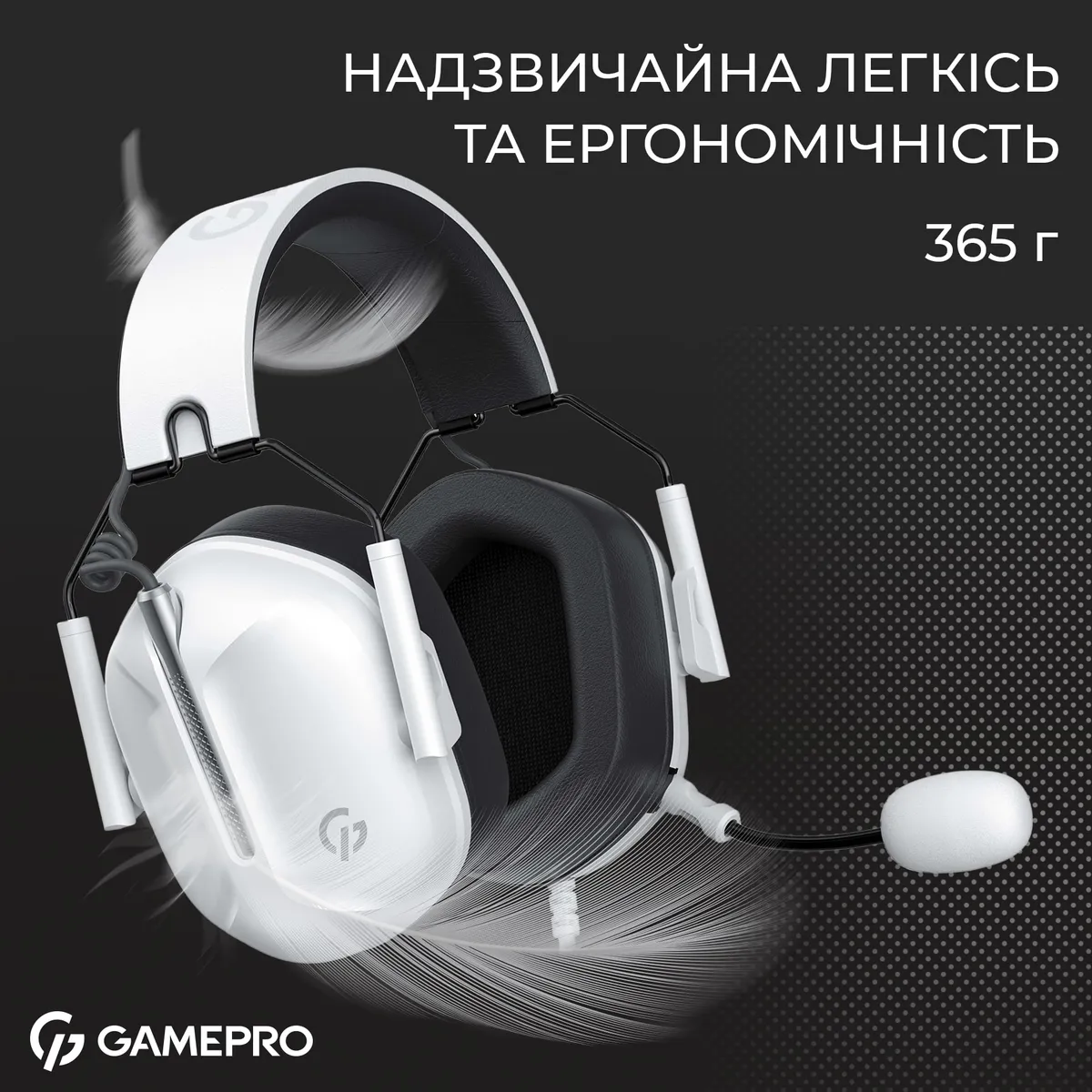 Гарнітура GamePro Genesis Hunter White (HS1350W) - мініатюра 8