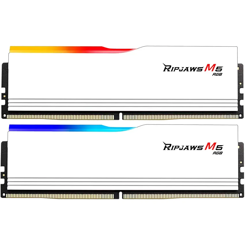 Модуль пам`ятi DDR5 2x32GB/6000 G.Skill Ripjaws M5 RGB White (F5-6000J3040G32GX2-RM5RW) - зображення 1