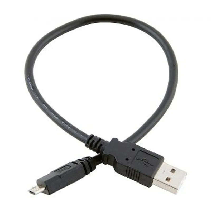 Кабель Atcom USB - micro USB V 2.0 (M/M), 0.8 м, чорний (9174) пакет - мініатюра 2