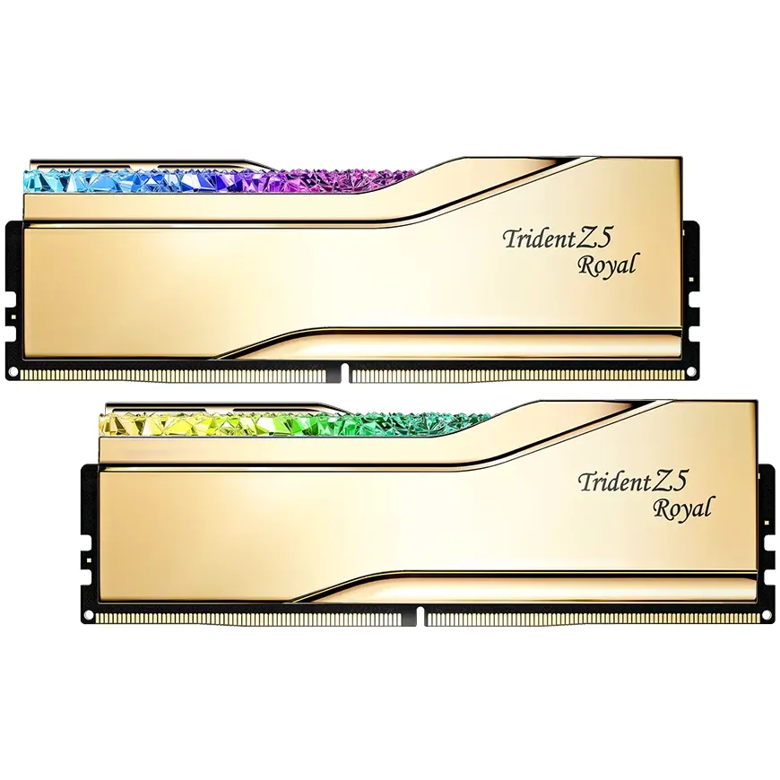 Модуль пам`ятi DDR5 2x16GB/6400 G.Skill Trident Z5 Royal Gold (F5-6400J3039G16GX2-TR5G) - зображення 1