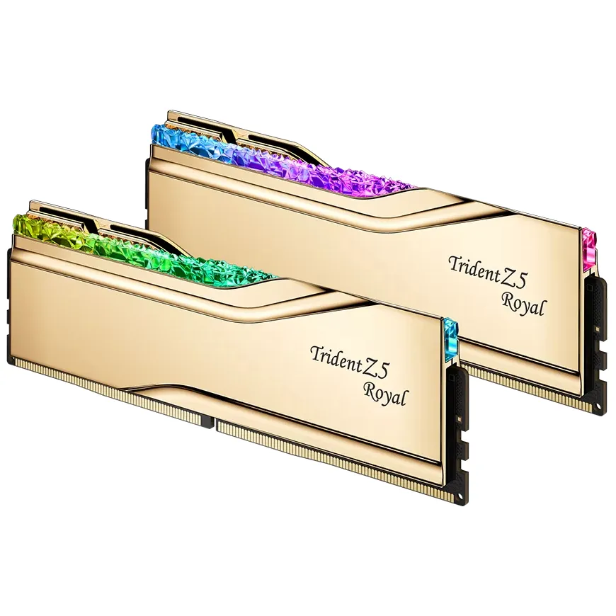 Модуль пам`ятi DDR5 2x16GB/6400 G.Skill Trident Z5 Royal Gold (F5-6400J3039G16GX2-TR5G) - мініатюра 4