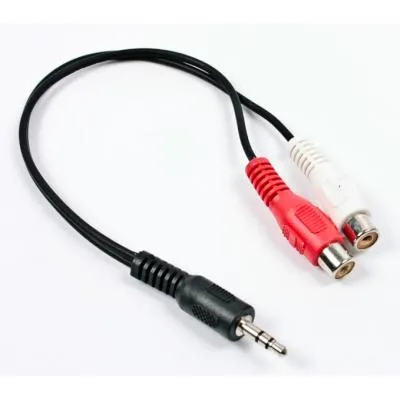 Кабель мультимедійний Jack 3.5mm папа/2RCA мама Cablexpert (CCA-406) - мініатюра 2