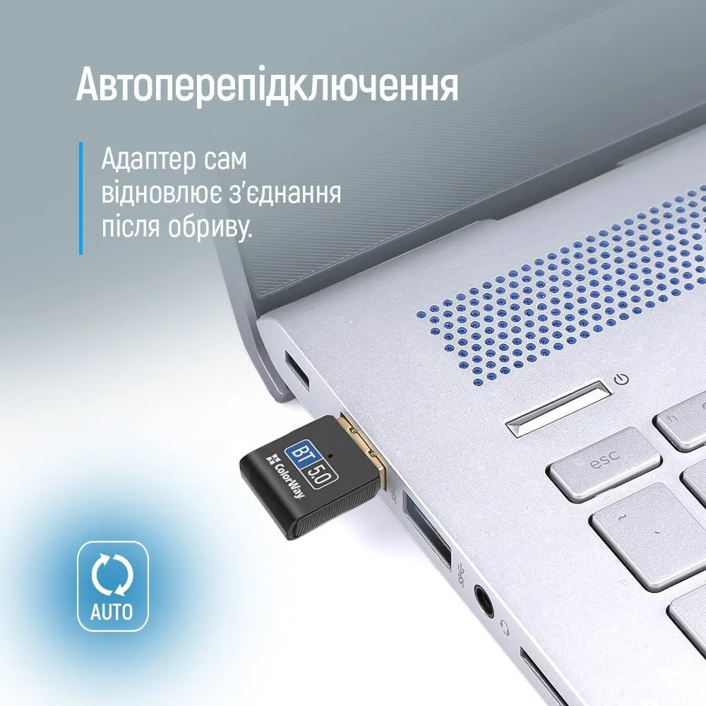 Адаптер Bluetooth 5.0 ColorWay (CW-AD-BT50) - мініатюра 10