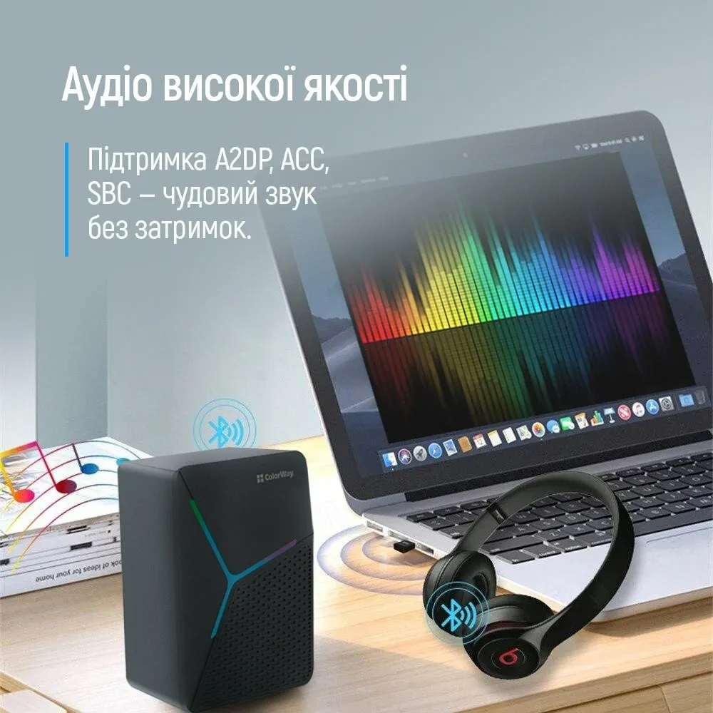 Адаптер Bluetooth 5.0 ColorWay (CW-AD-BT50) - мініатюра 12