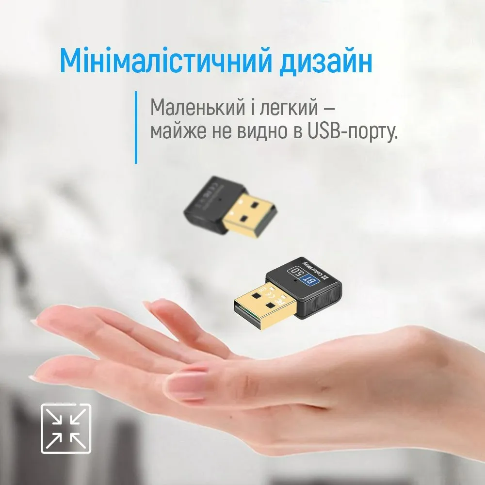 Адаптер Bluetooth 5.0 ColorWay (CW-AD-BT50) - мініатюра 8