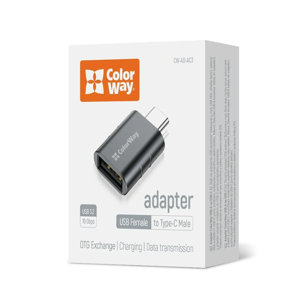 Адаптер ColorWay USB - USB-C 3.2 (CW-AD-AC3) - мініатюра 8