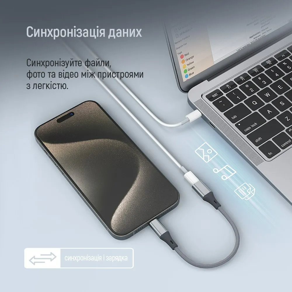 Адаптер ColorWay USB-C - Lightning (CW-AD-CL) - мініатюра 4