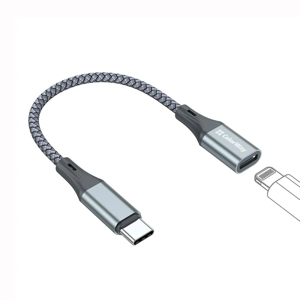 Адаптер ColorWay USB-C - Lightning (CW-AD-CL) - мініатюра 8