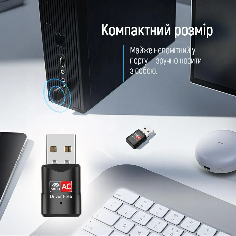 Бездротовий адаптер ColorWay Wi-Fi (CW-AD-W2) - мініатюра 9