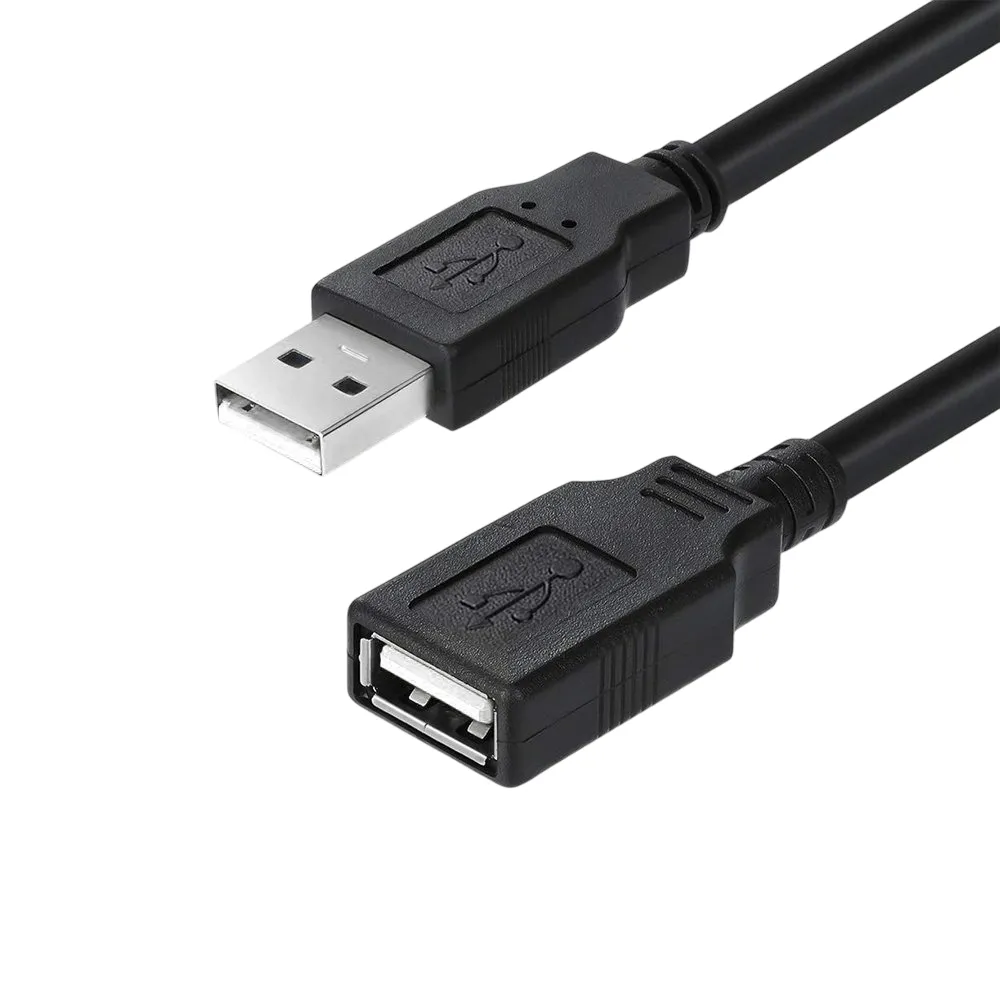 Кабель ColorWay USB - USB V 2.0 (M/F), 1.8 м, Black (CW-CBUF076-BK) - зображення 1