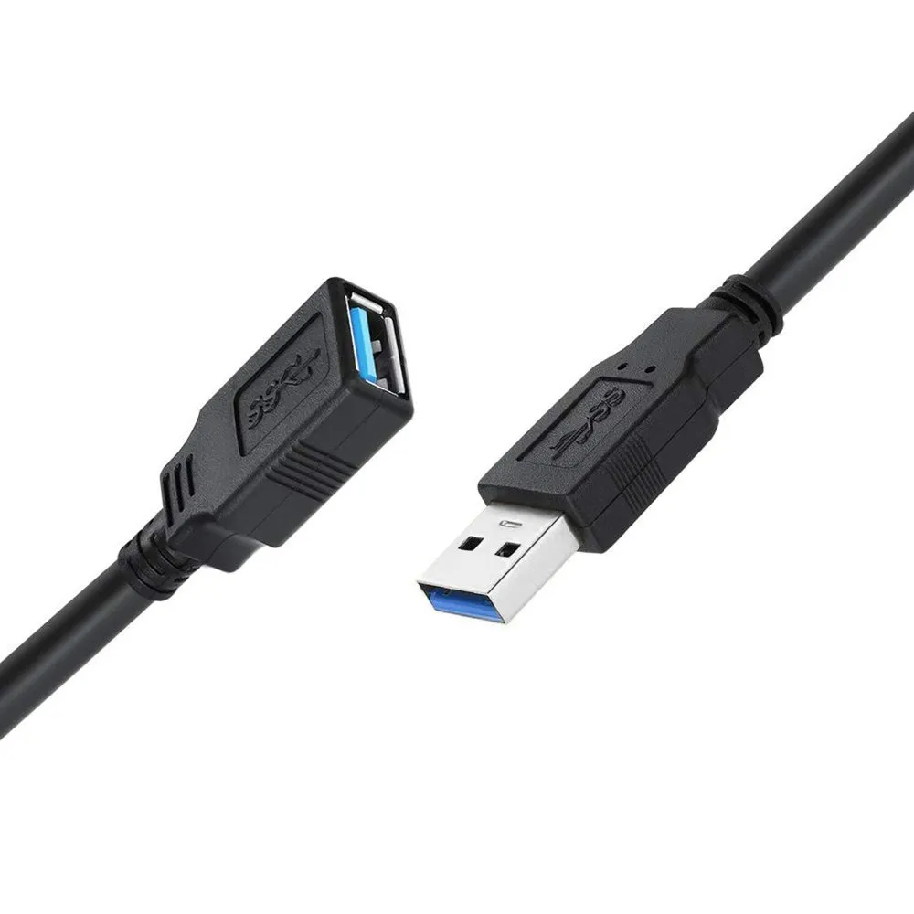 Кабель ColorWay USB - USB V 3.0 (M/F), 1.8 м, Black (CW-CBUF075-BK) - мініатюра 8