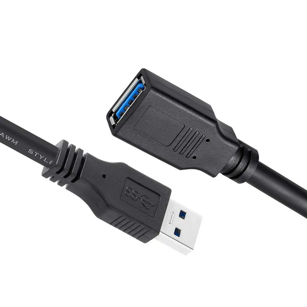 Кабель ColorWay USB - USB V 3.0 (M/F), 1.8 м, Black (CW-CBUF075-BK) - мініатюра 9