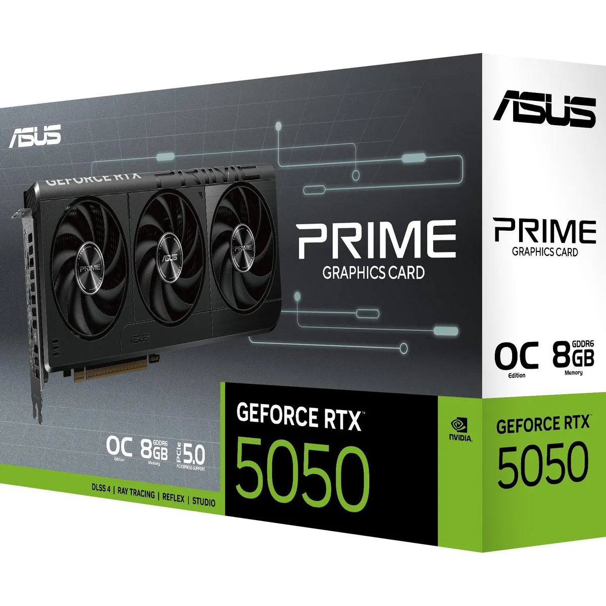 Відеокарта GF RTX 5050 8GB GDDR6 Prime OC Asus (PRIME-RTX5050-O8G) - мініатюра 2