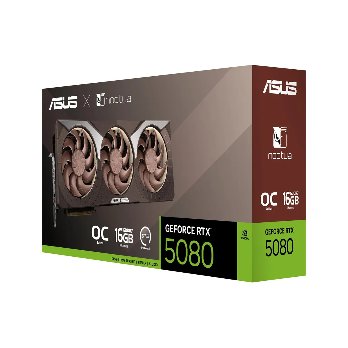 Відеокарта GF RTX 5080 16GB GDDR7 Noctua OC Asus (RTX5080-O16G-NOCTUA) - мініатюра 3