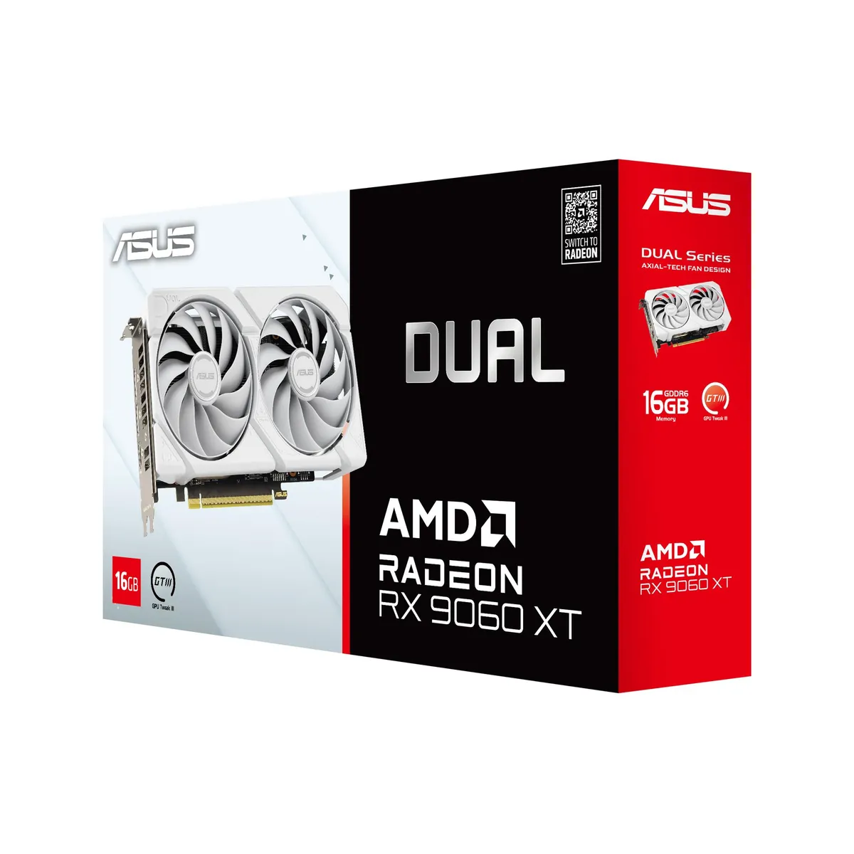 Відеокарта AMD Radeon RX 9060 XT 16GB GDDR6 Dual White Asus (DUAL-RX9060XT-16G-WHITE) - мініатюра 8