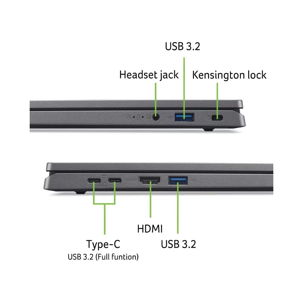 Ноутбук Acer Aspire Go 17 AG17-31P-309C (NX.J8ZEU.007) Steel Gray - мініатюра 9