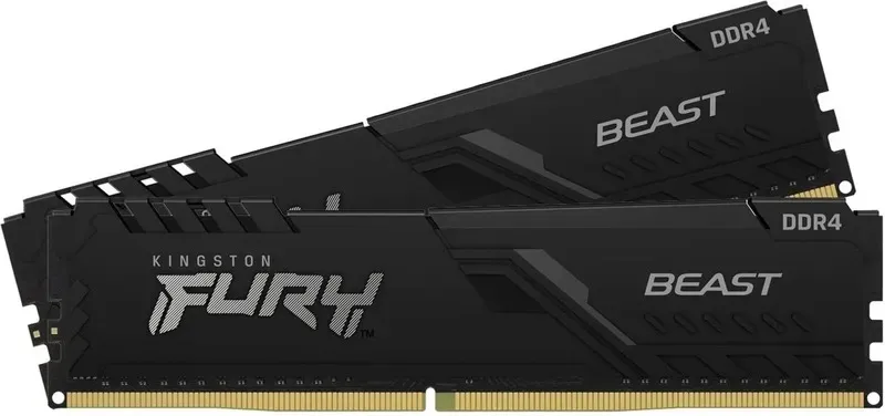 Модуль пам`ятi DDR4 2x16GB/3200 Kingston Fury Beast Black (KF432C16BB1K2/32WP) - мініатюра 2