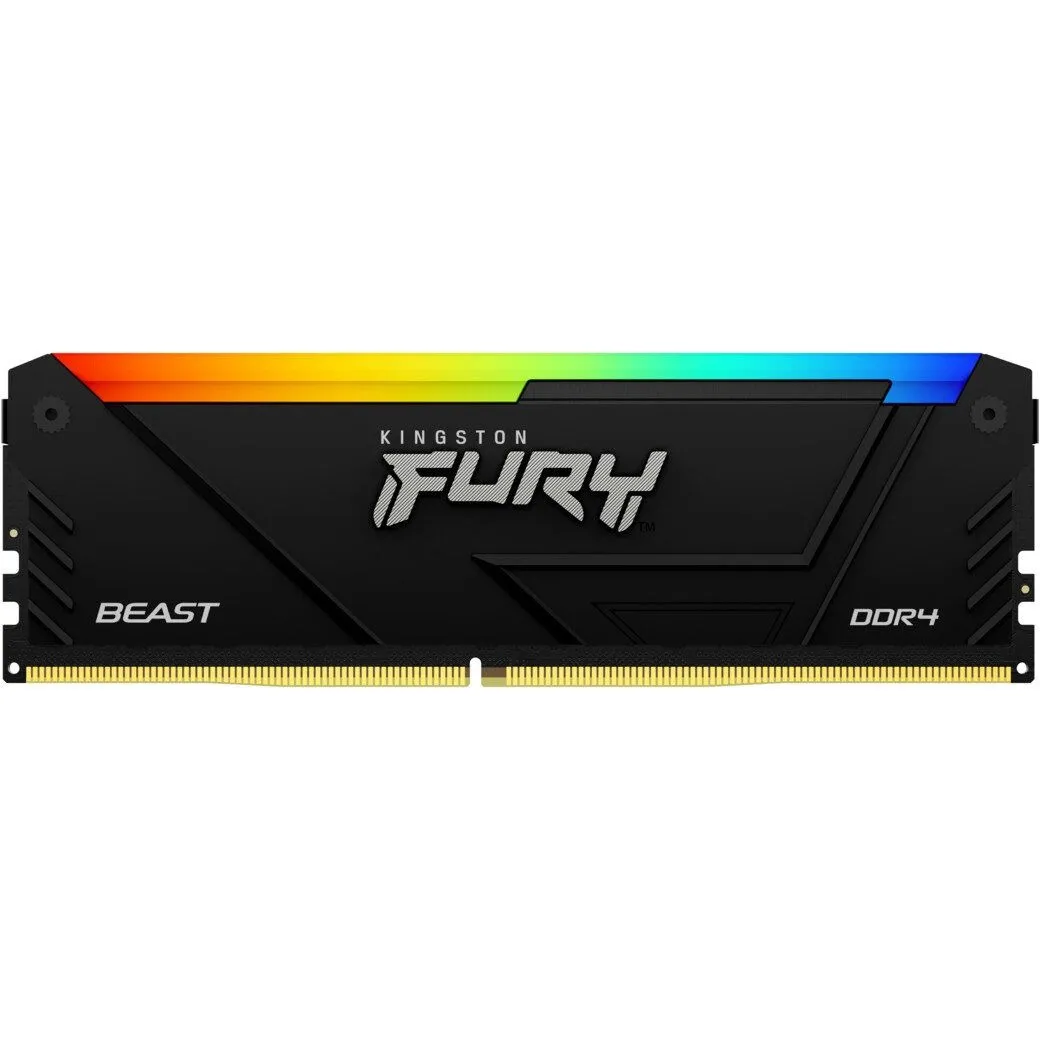 Модуль пам`яті DDR4 8GB/3200 Kingston Fury Beast RGB (KF432C16BB2A/8WP) - мініатюра 12