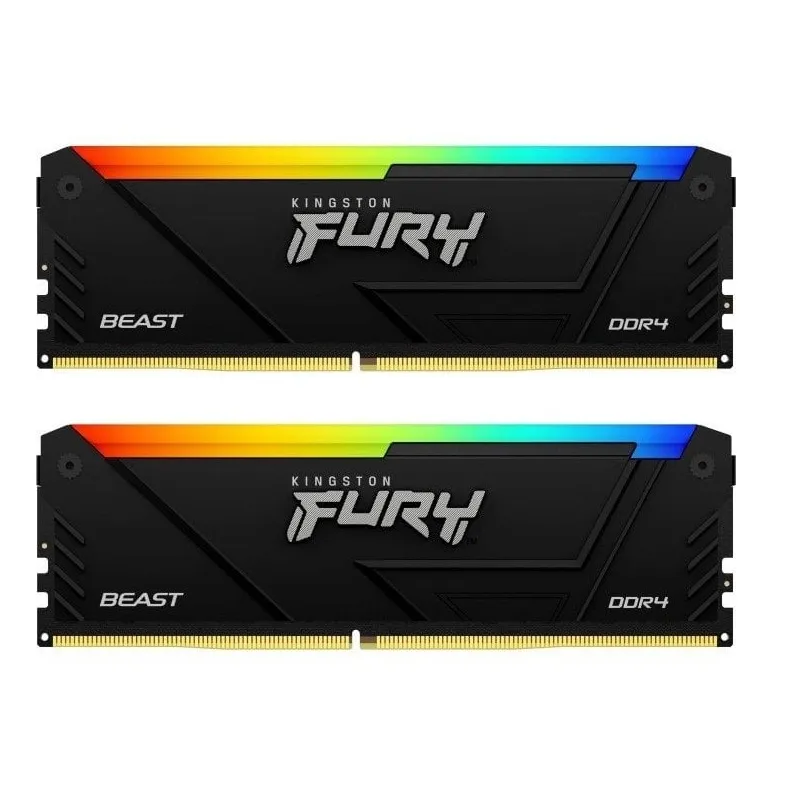 Модуль пам`яті DDR4 2x16GB/3200 Kingston Fury Beast RGB (KF432C16BB12AK2/32WP) - мініатюра 12