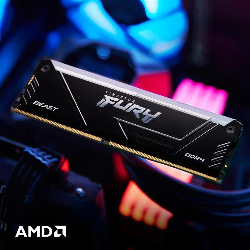 Модуль пам`яті DDR4 2x8GB/3200 Kingston Fury Beast RGB (KF432C16BB2AK2/16WP) - мініатюра 11