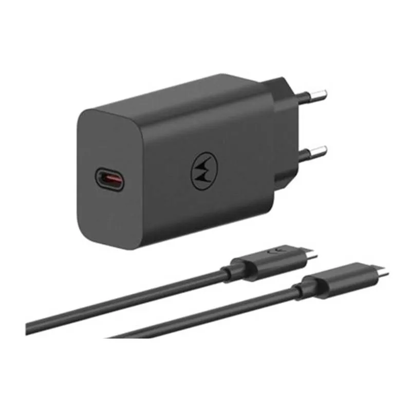 Зарядний пристрій Motorola 68W Black (MC-682N) + кабель Type-C - зображення 1