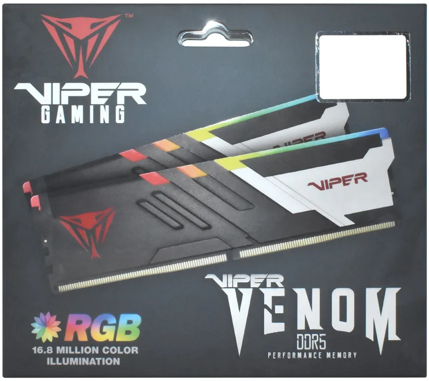 Модуль пам`яті DDR5 2x16GB/7400 Patriot Viper Venom RGB (PVVR532G740C36K) - мініатюра 9