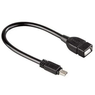 Кабель Atcom USB - mini-USB V 2.0 (F/M), (5 pin), 0.1 м, Black (12822) - зображення 1