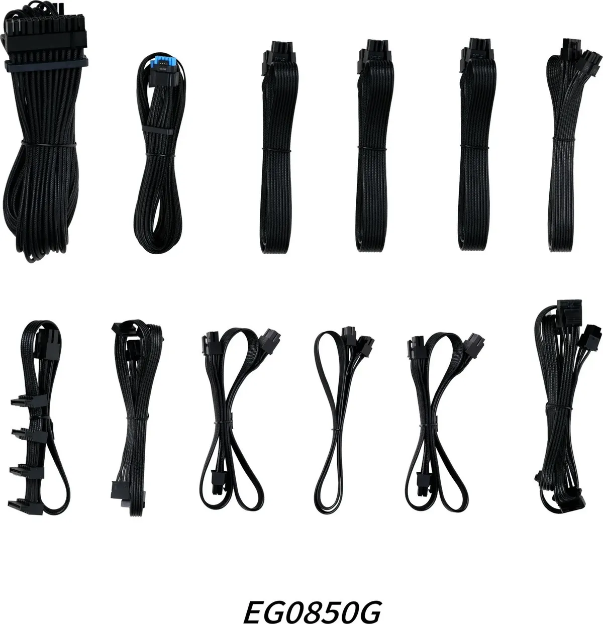 Блок живлення Lian Li EDGE850, 80 Plus Gold, Black, EU Cord (G9P.EG0850G.B000.EU) - мініатюра 7