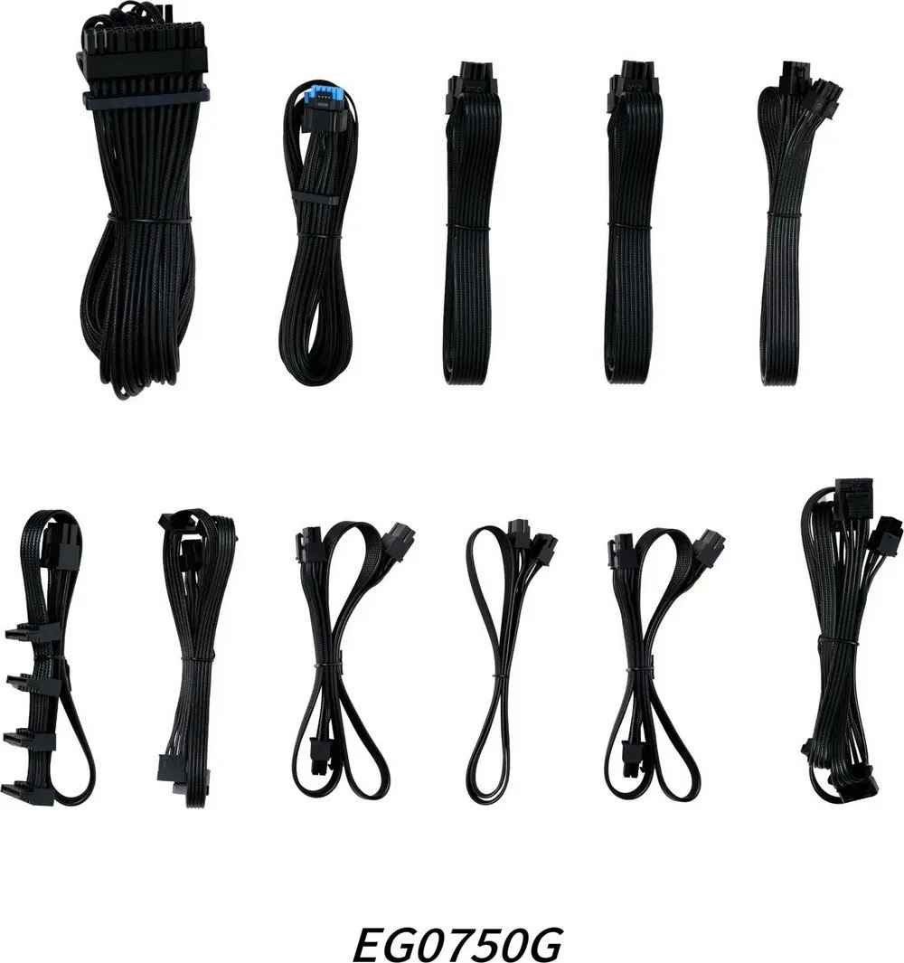 Блок живлення Lian Li EDGE750, 80 Plus Gold, Black, EU Cord (G9P.EG0750G.B000.EU) - мініатюра 12