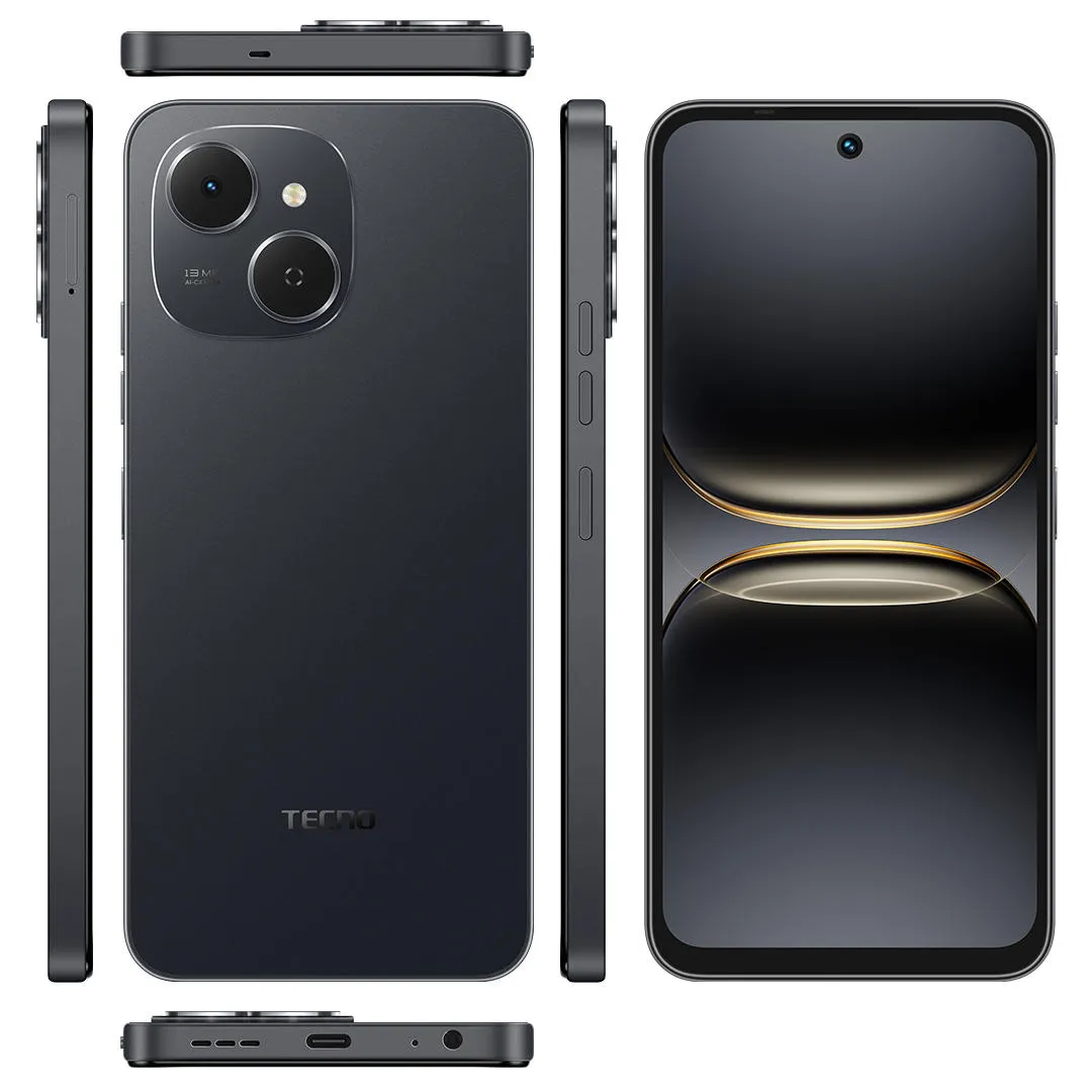 Смартфон Tecno Spark 40C (KM4k) 4/128GB Ink Black (4894947092459) - мініатюра 7