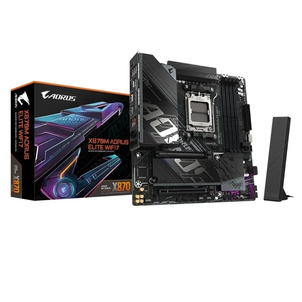 Материнська плата Gigabyte X870M Aorus Elite WiFi7 Socket AM5 - зображення 1