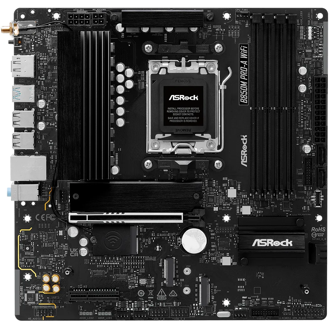 Материнська плата ASRock B850M Pro-A WiFi Socket AM5 - мініатюра 3